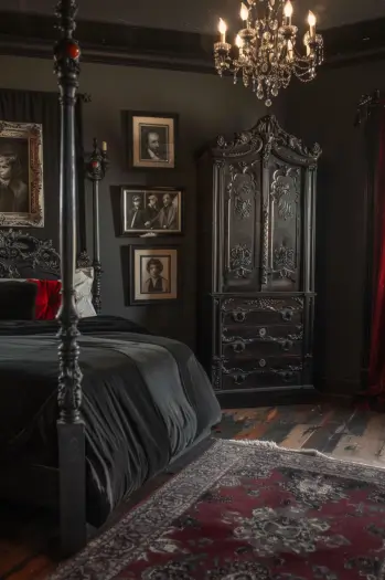 dark victorian bedroom