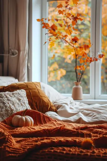 fall bedroom decor