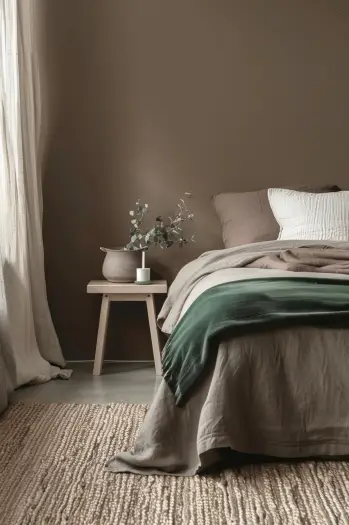 romantic modern peach bedroom