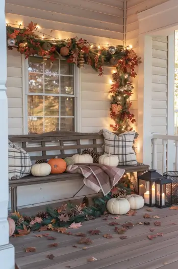 fall porch decor