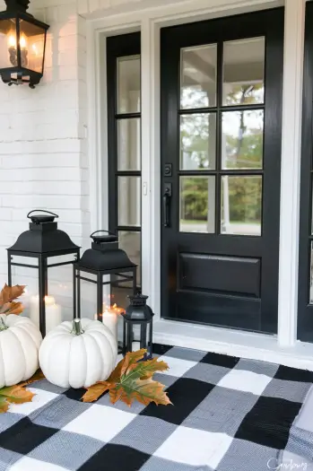 front porch outdoor fall decor