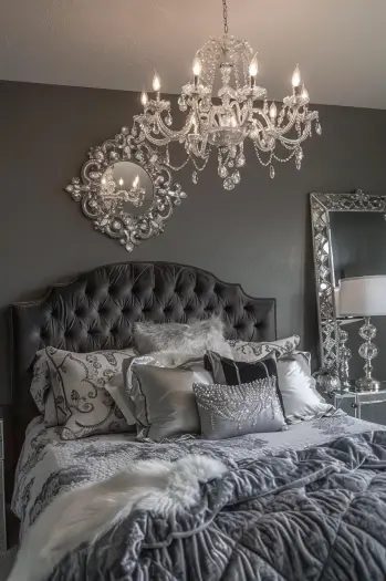 romantic grey master bedroom ideas