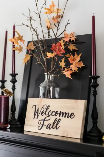 fall mantle decor