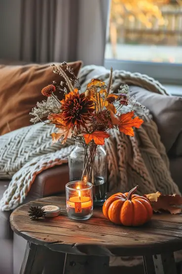 fall living room decor