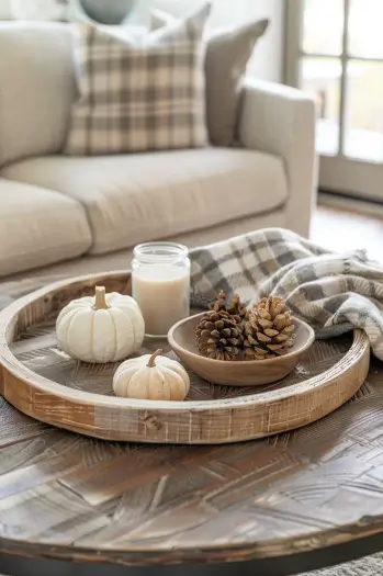 fall coffee table decor