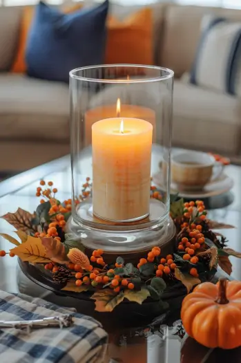 coffee table fall tray decor