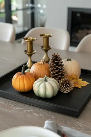 kitchen island fall decor