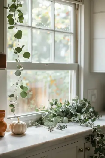 fall kitchen island decor