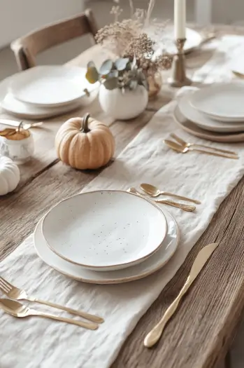 fall dining table decor