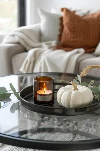 fall coffee table decor