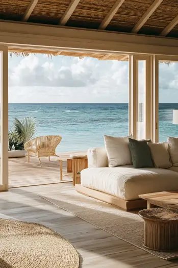 beach house living room